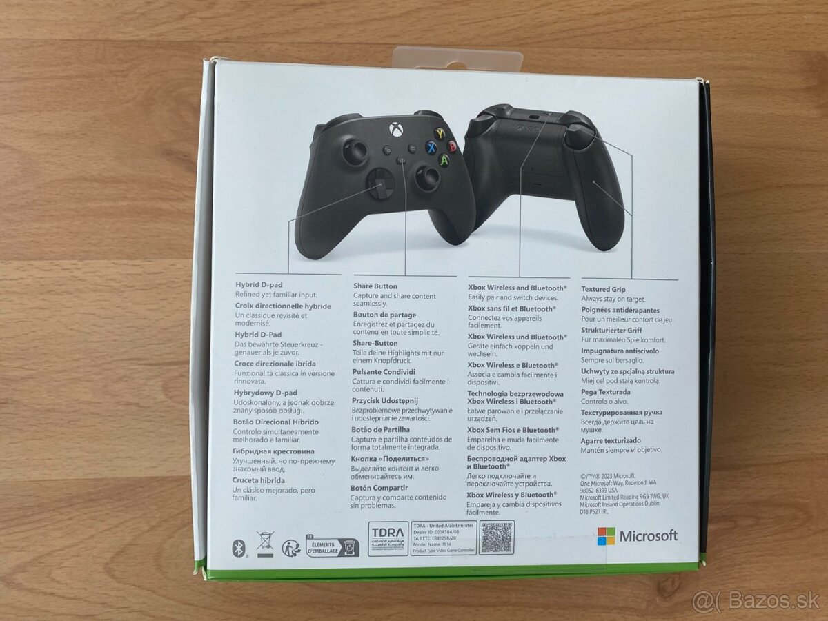 Predám málo používaný xbox wireless controller carbon black - 2