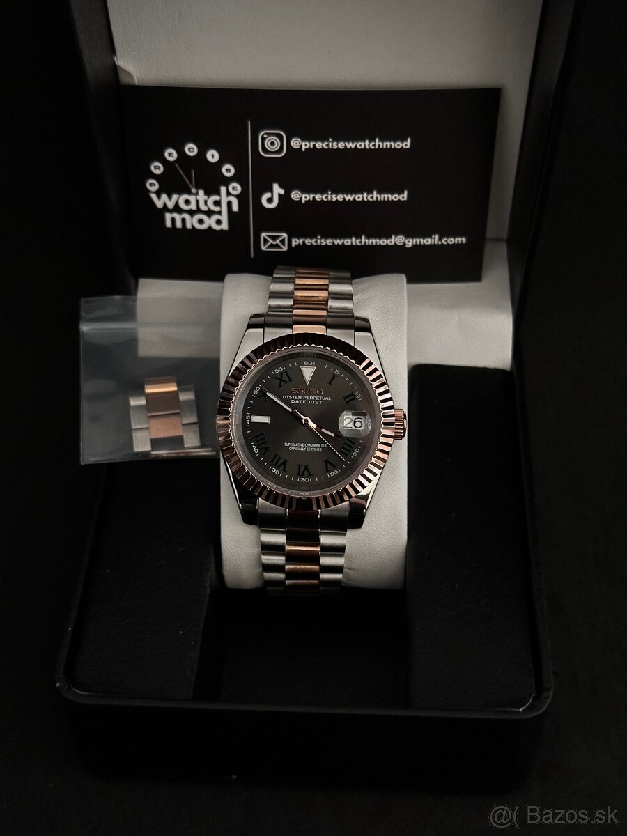 Seiko mod Datejust Wimbledon - 2