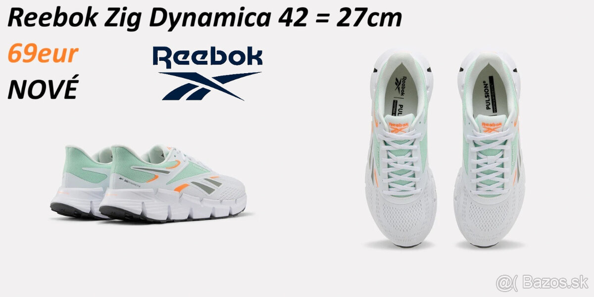 Reebok Zig Dynamica bežecké biele - 2