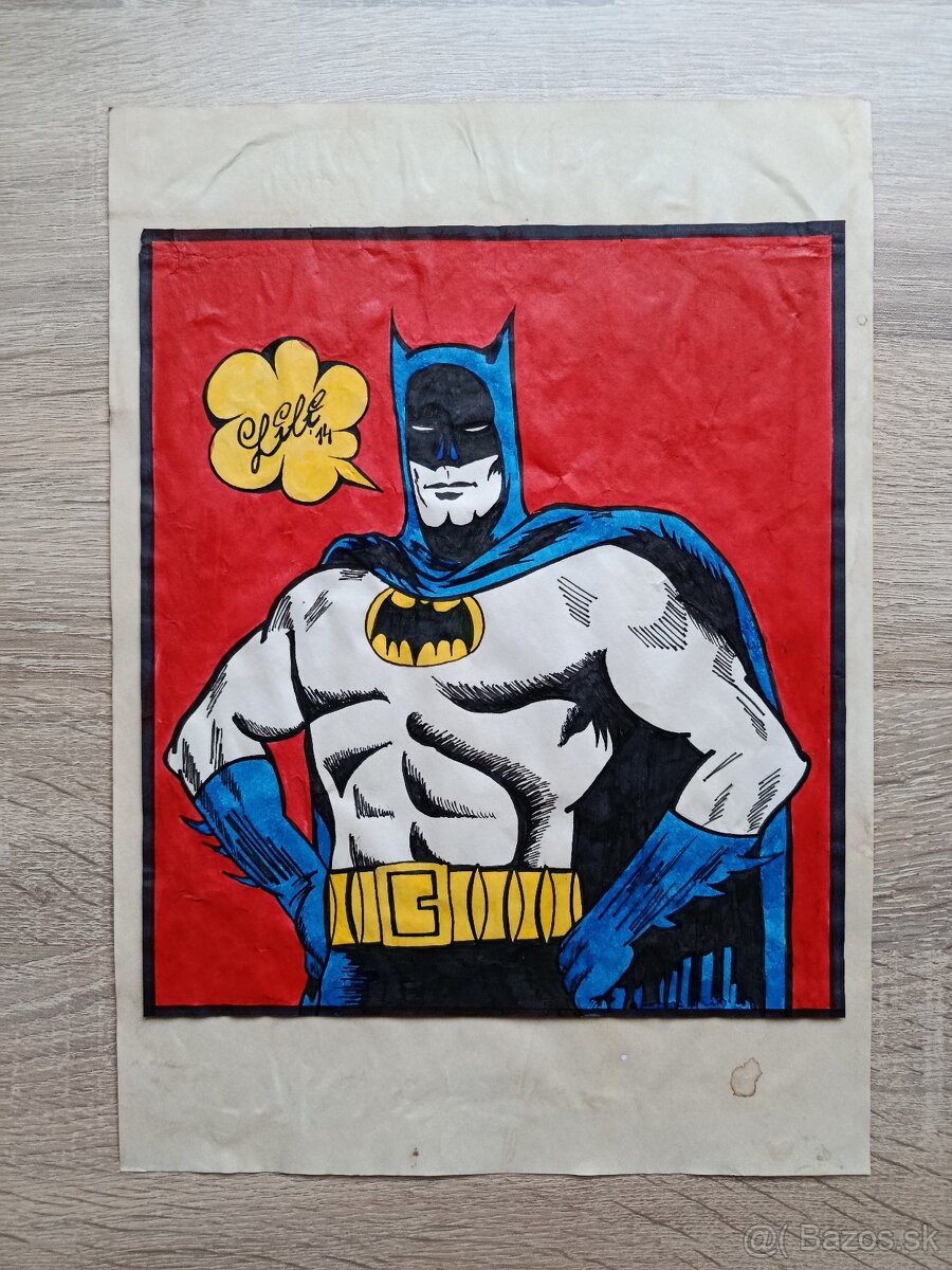 DC Comics a Marvel Comics ručné kresby v RETRO štýle - 2