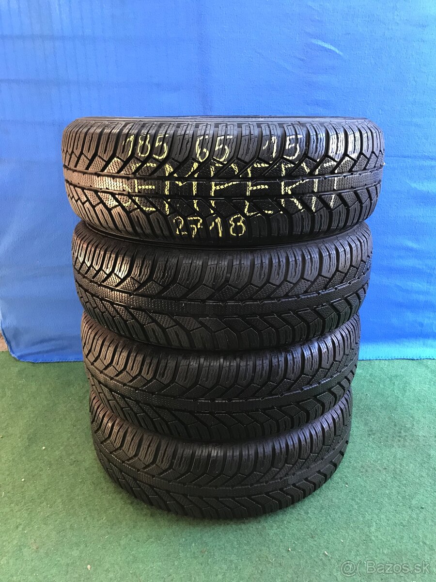 Predám 185/65 r15 zimné SEMPERIT 88T; 4 ks - 2