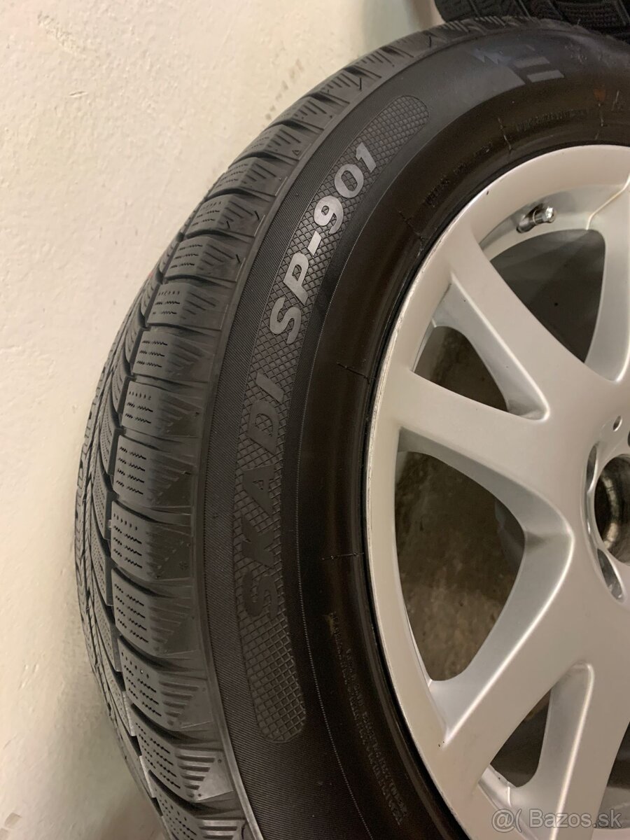 Mercedes 4x elektrony + 4x zimne gumy 17 235/55R17 - 2