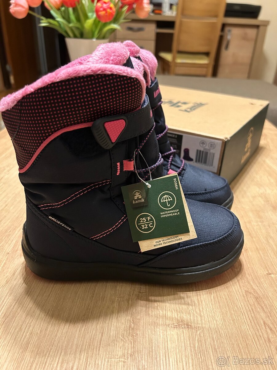 Snehule Kamik Stance2 velk.34 nove- nepremokavé. - 2