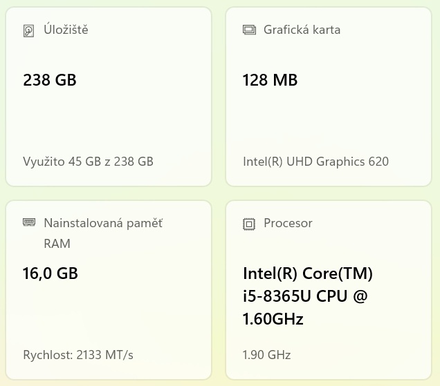 ▼DELL Latitude 5400 - 14" / i5-8365U / 16GB / SSD / ZÁR▼ - 2