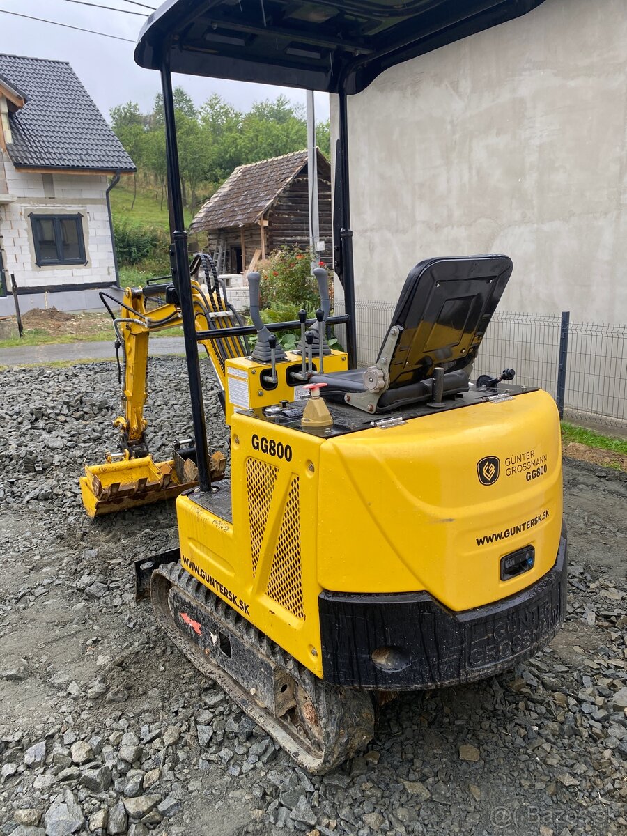 Predám minibager Günter Grossman GG800 - 2