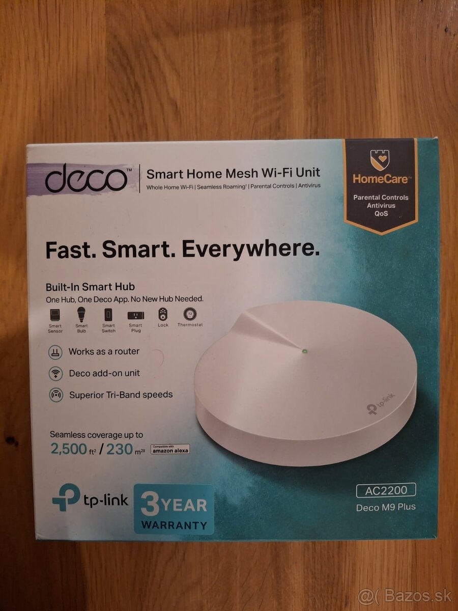 Predám TP-Link Deco M9 Plus AC2200 (používaný) - 2