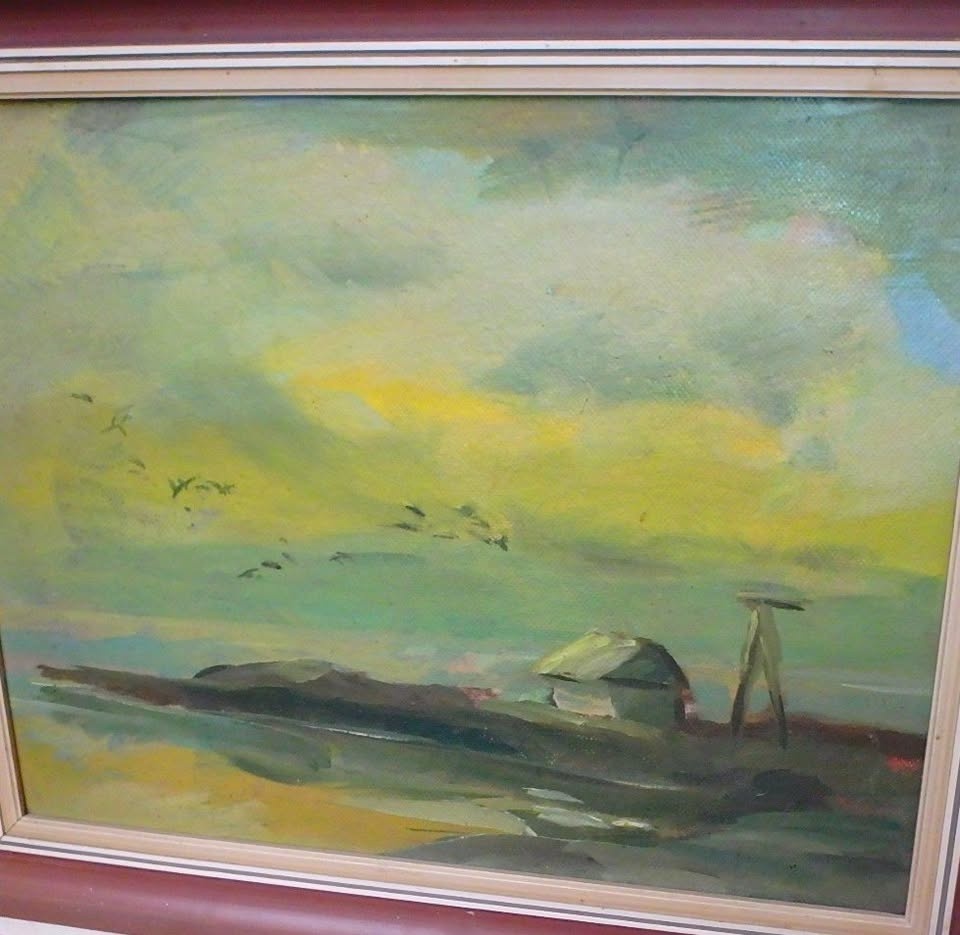 Obraz ,olej na sololite - 60/53,cm - 2