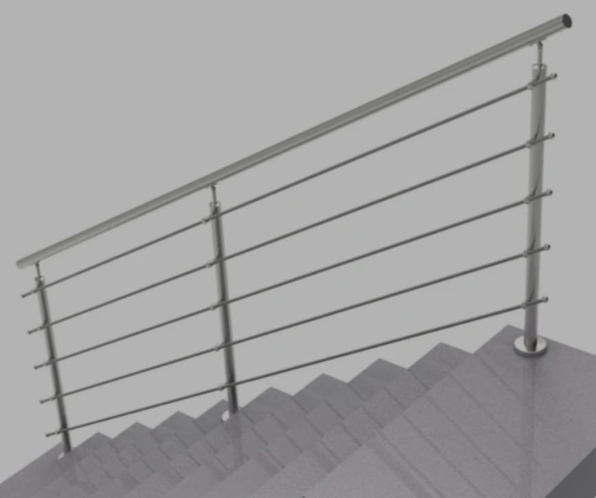 Zábradlie na schody, 3m - 2