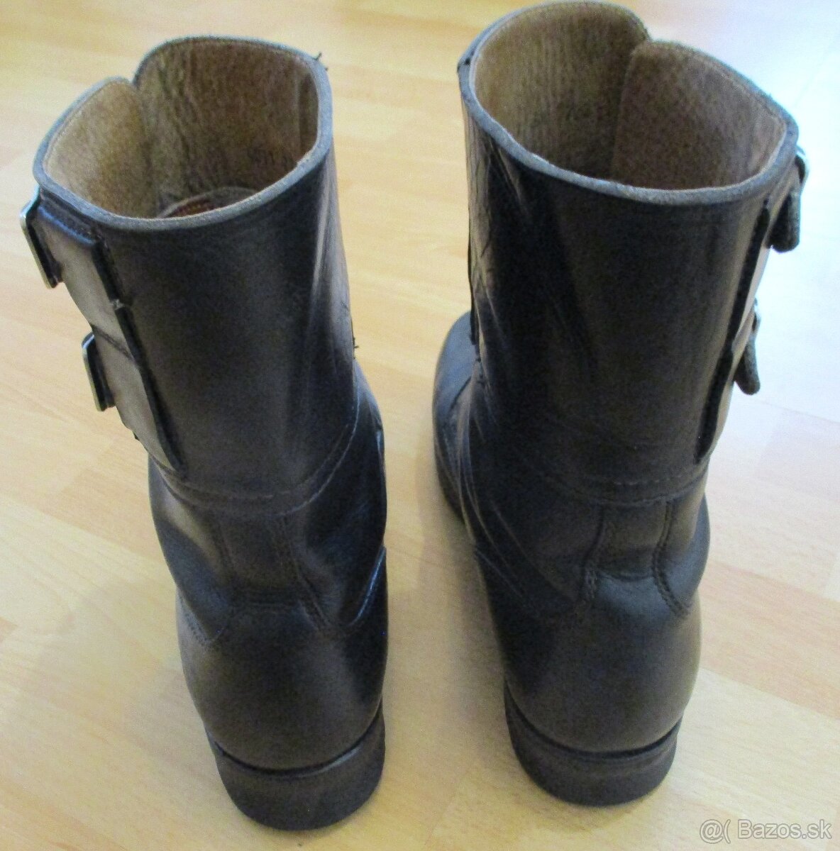 kožené kanady vzor 60 čiernej farby - 2