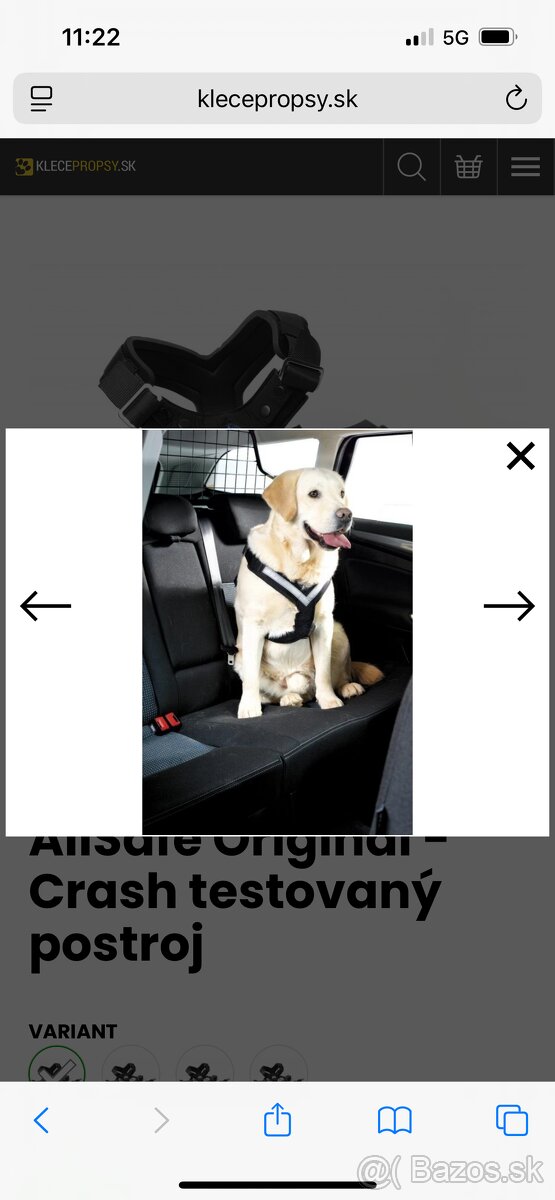 AllSafe Original - Crash testovaný postroj do auta - 2