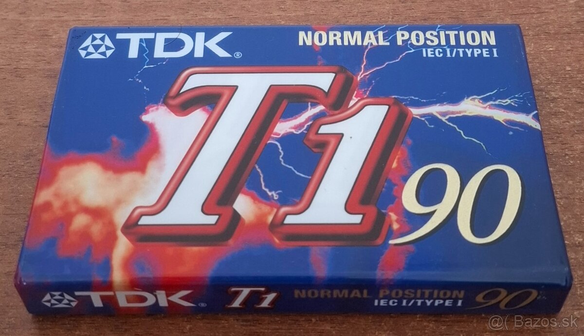 Audiokazety TDK T1 90 / Nové Zabalené / 5€-KS - 2