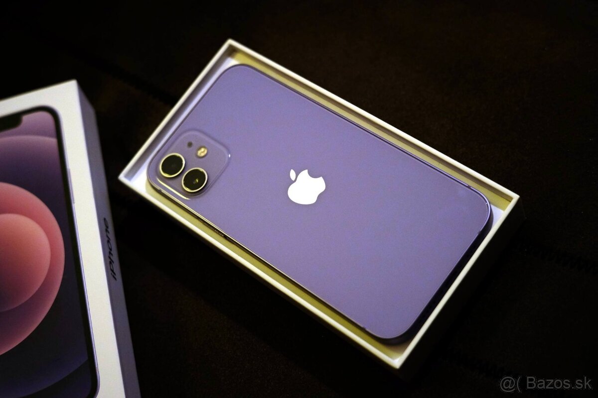Apple iPhone 12 Purple 64GB - ako nový - 2