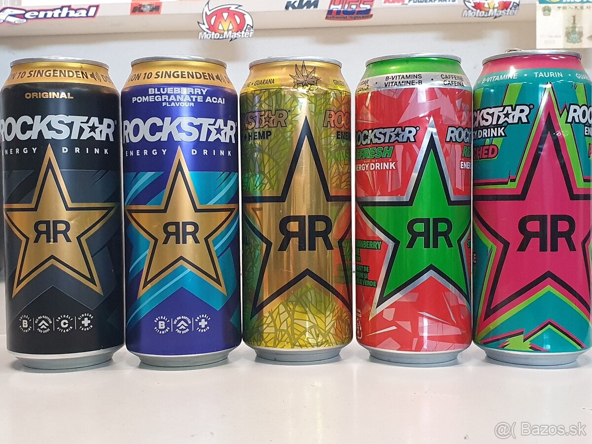 Monster a Rockstar plechovky - 2