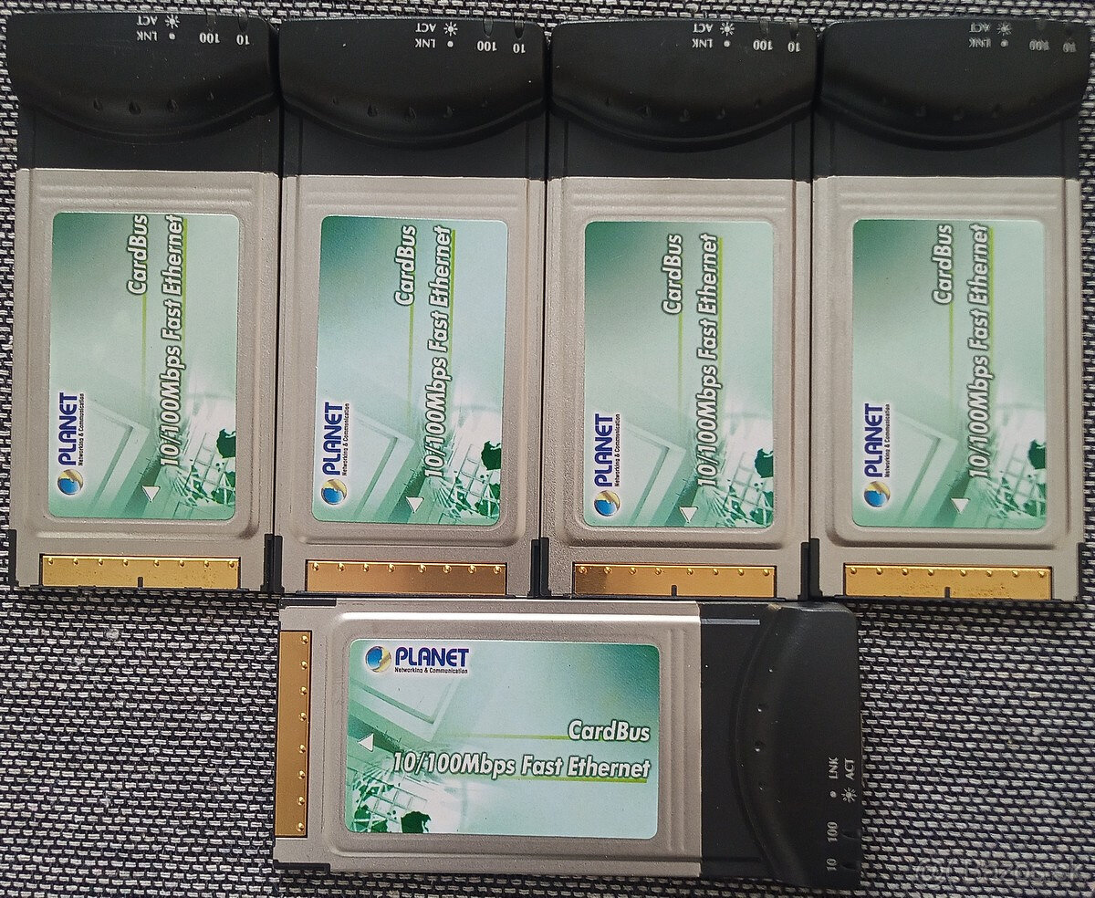 PCMCIA (PC card) sieťové karty 10/100Mbps - 2