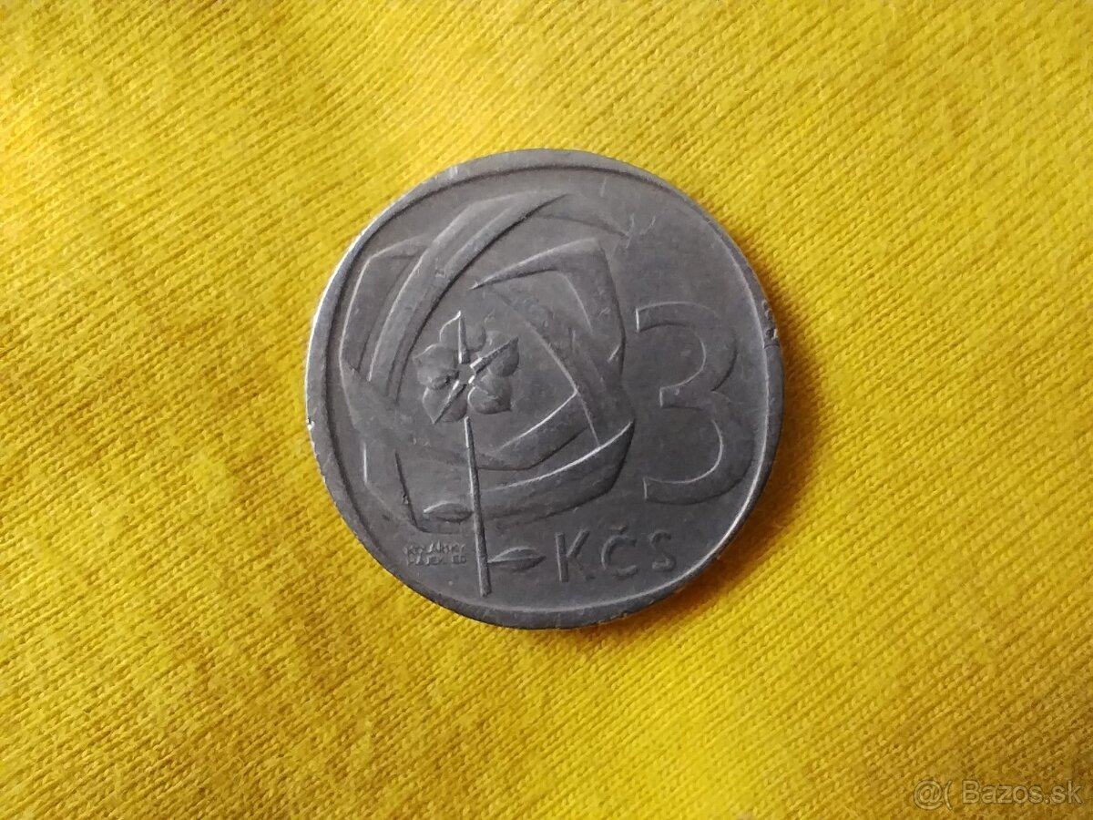 3 Kčs - 1968 - 2