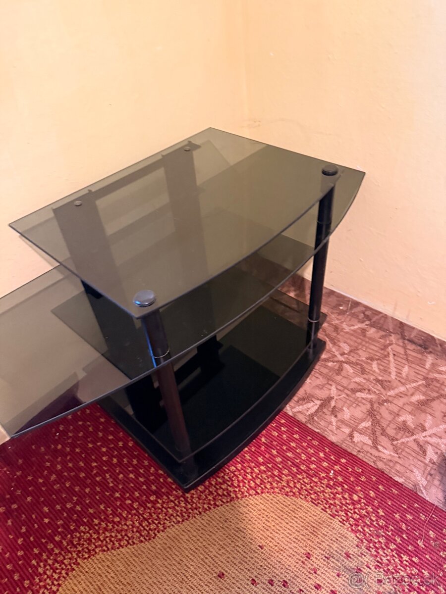 Konferencny stolik tmave sklo - 2