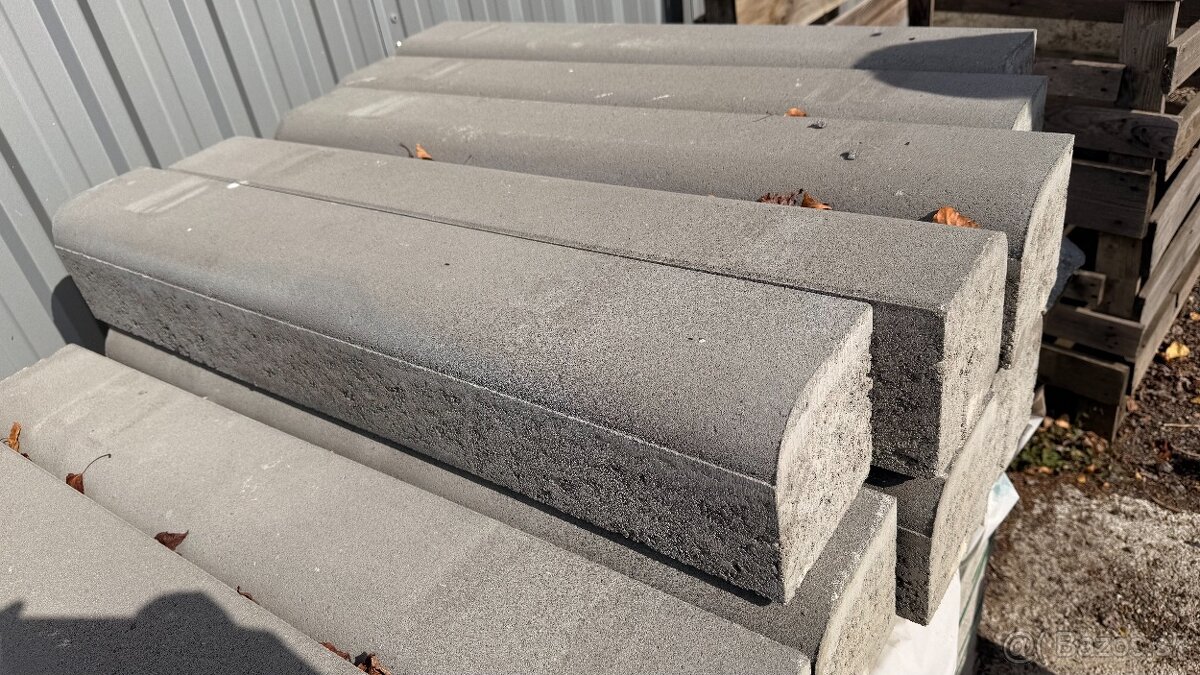 obrubník betónový nájazdový 15x15x100 - 2