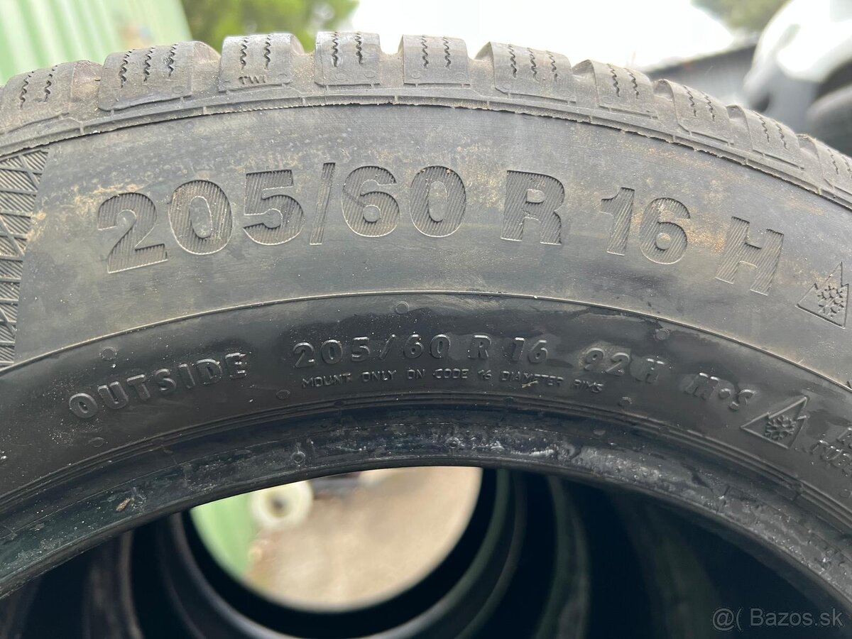 Zimné pneumatiky continental 205/60R16 - 2