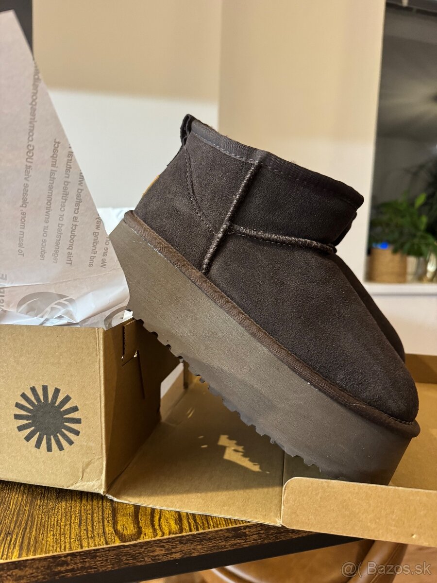 UGG ultra mini platform choco Skladom - 2