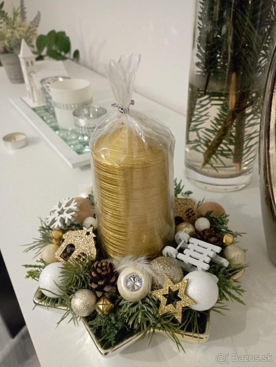 Vianočná dekorácia v tvare hviezdy - 2