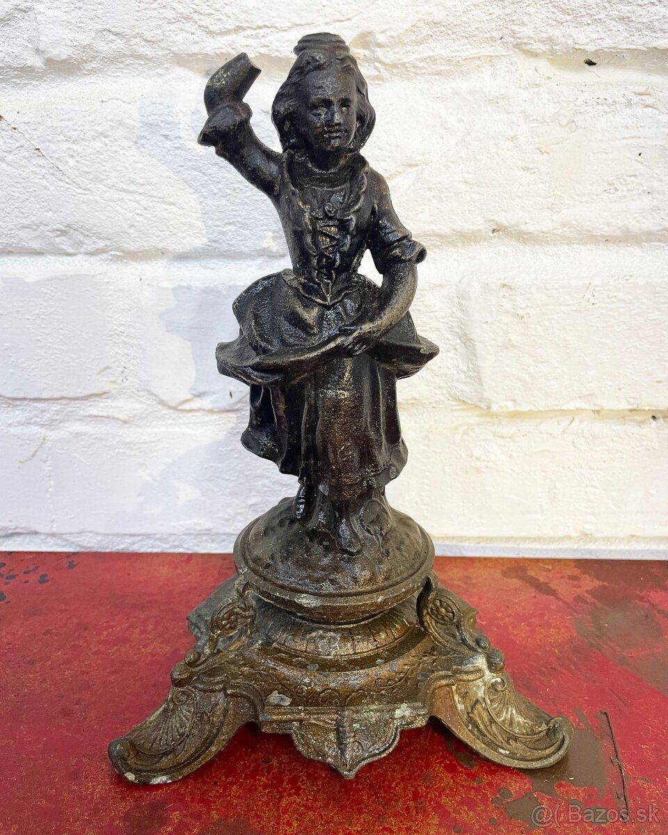 Starožitné torzo podstavca lampy - 2