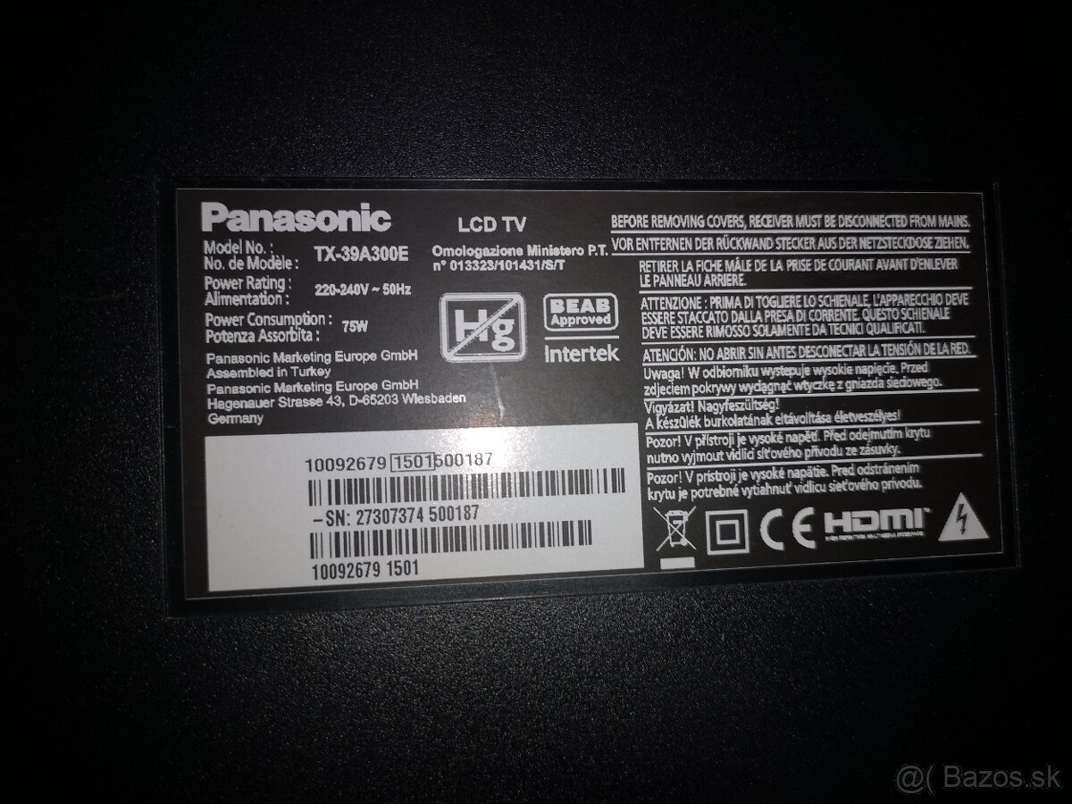 diaľkový ovládač Panasonic - 2