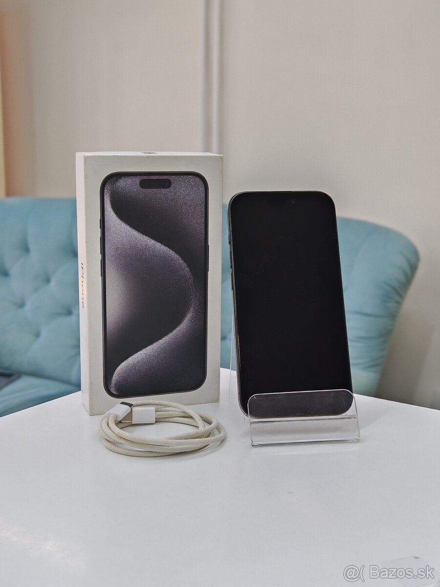 Apple iPhone 15 Pro 128GB Black Titanium | ZÁRUKA 12M - 2