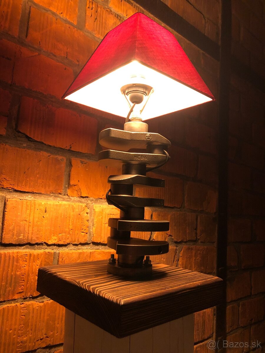 Industriálne lampy – ručná práca (staré drevo/kov) TOP - 2