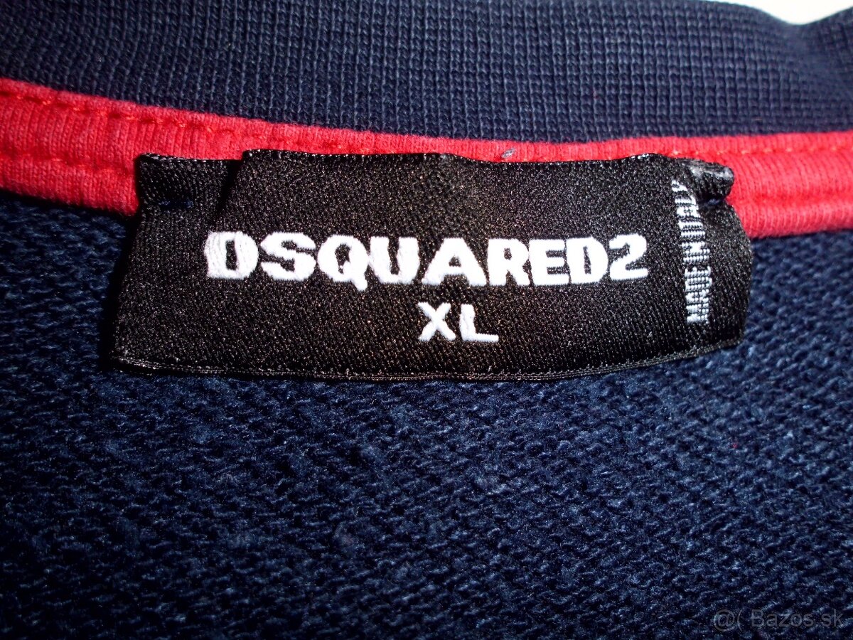 Dsquared pánska mikina tmavomodrá L-XL - 2