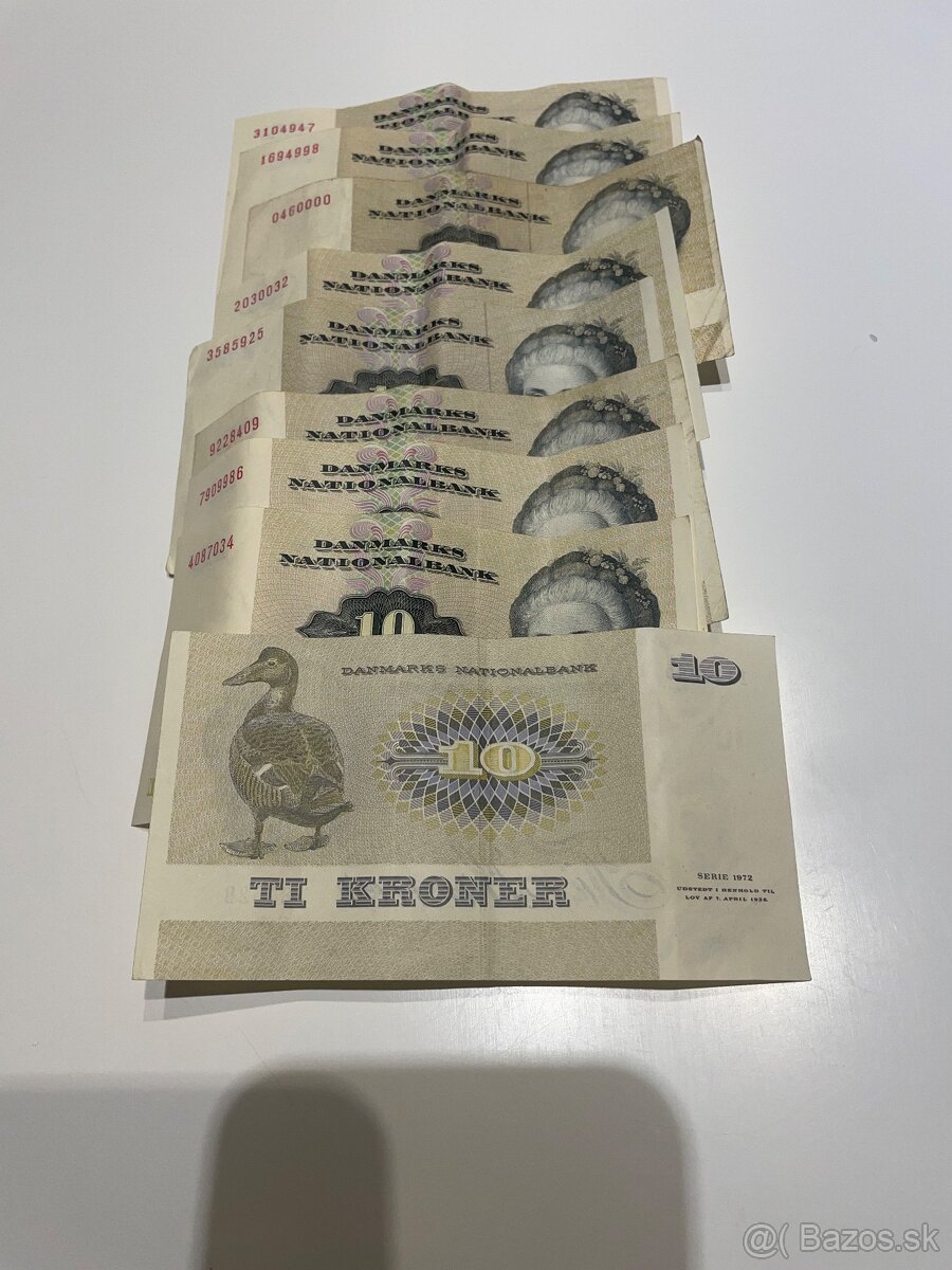 Dánske 10 korunové bankovky - 2