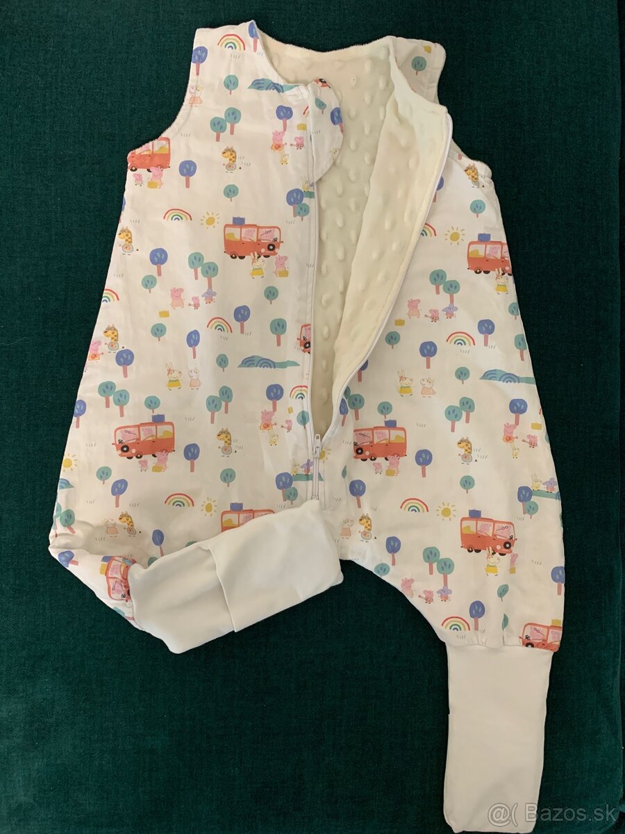 Detský spací vak s nožičkami Peppa Pig, veľkosť 74/80 - 2