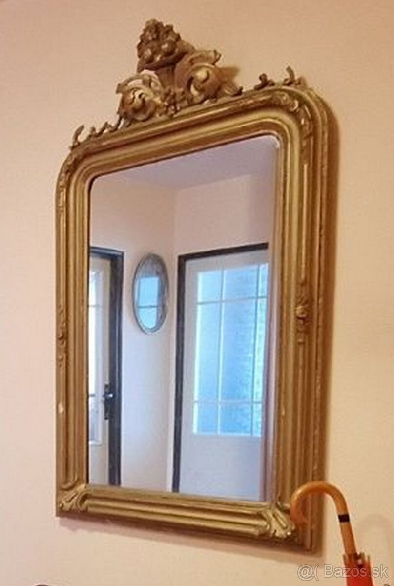 Starožitné barokové zrkadlo - 2