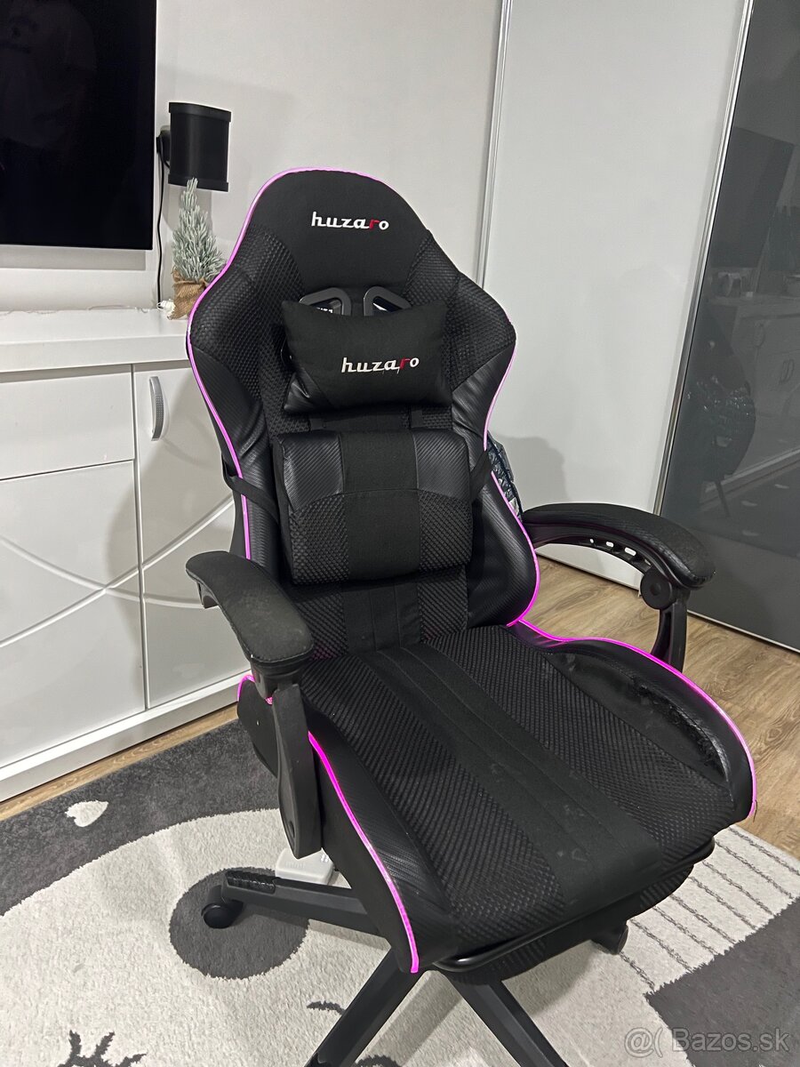 Herná stolička HUZARO s RGB podsvietením - 2