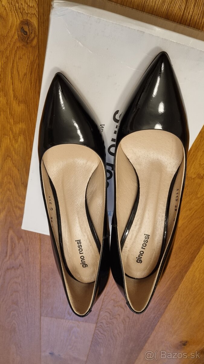 Kožené lakované lodičky Gino Rossi velk. 38 - 2