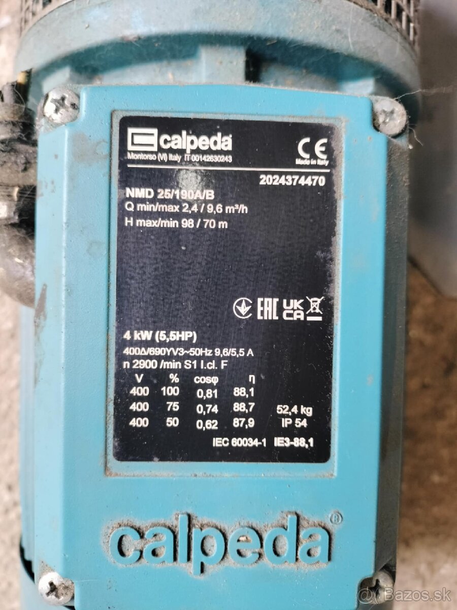 Odstredivé čerpadlo 4kW - 2