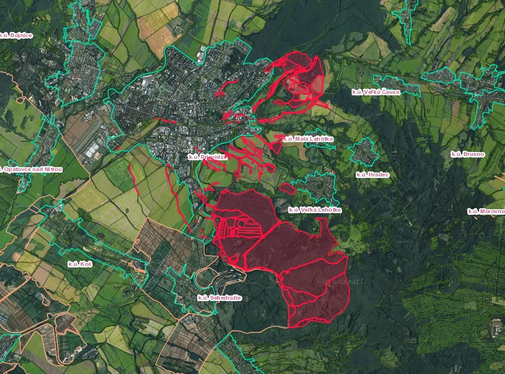 Prievidza – 10.169 m2 LES (Urbár) – PREDAJ - 2