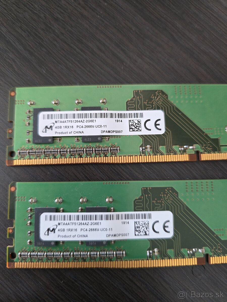 2x 4GB ddr4 Micron 2666Mhz - 2