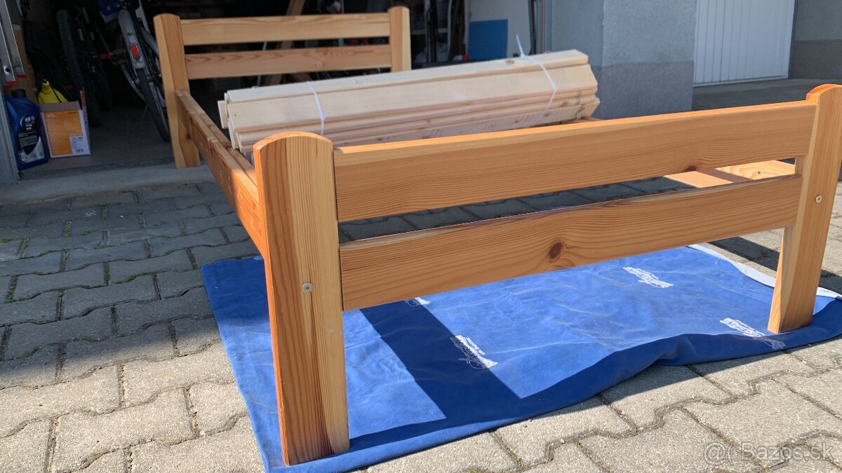Drevená posteľ 90x200 - 2