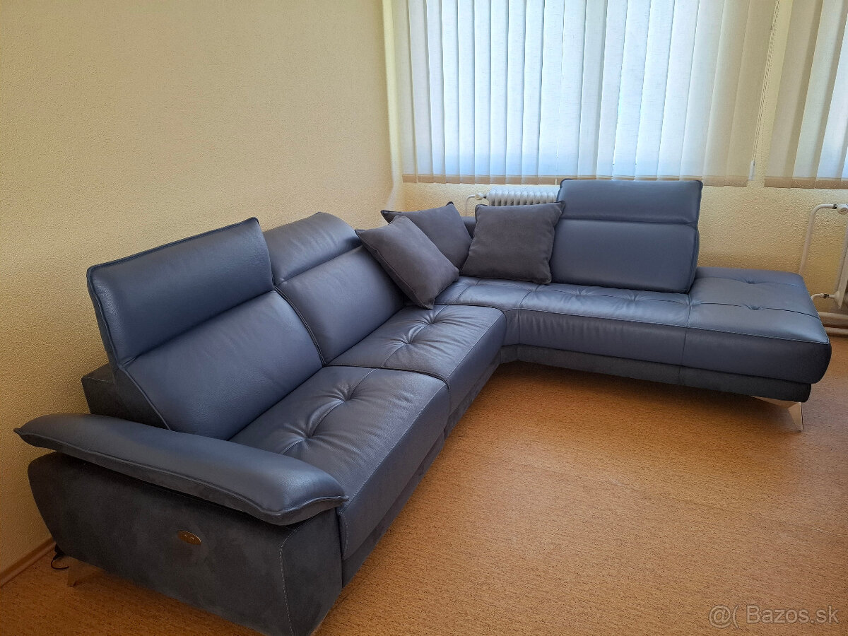 Talianska kožená sedacia súprava - 2