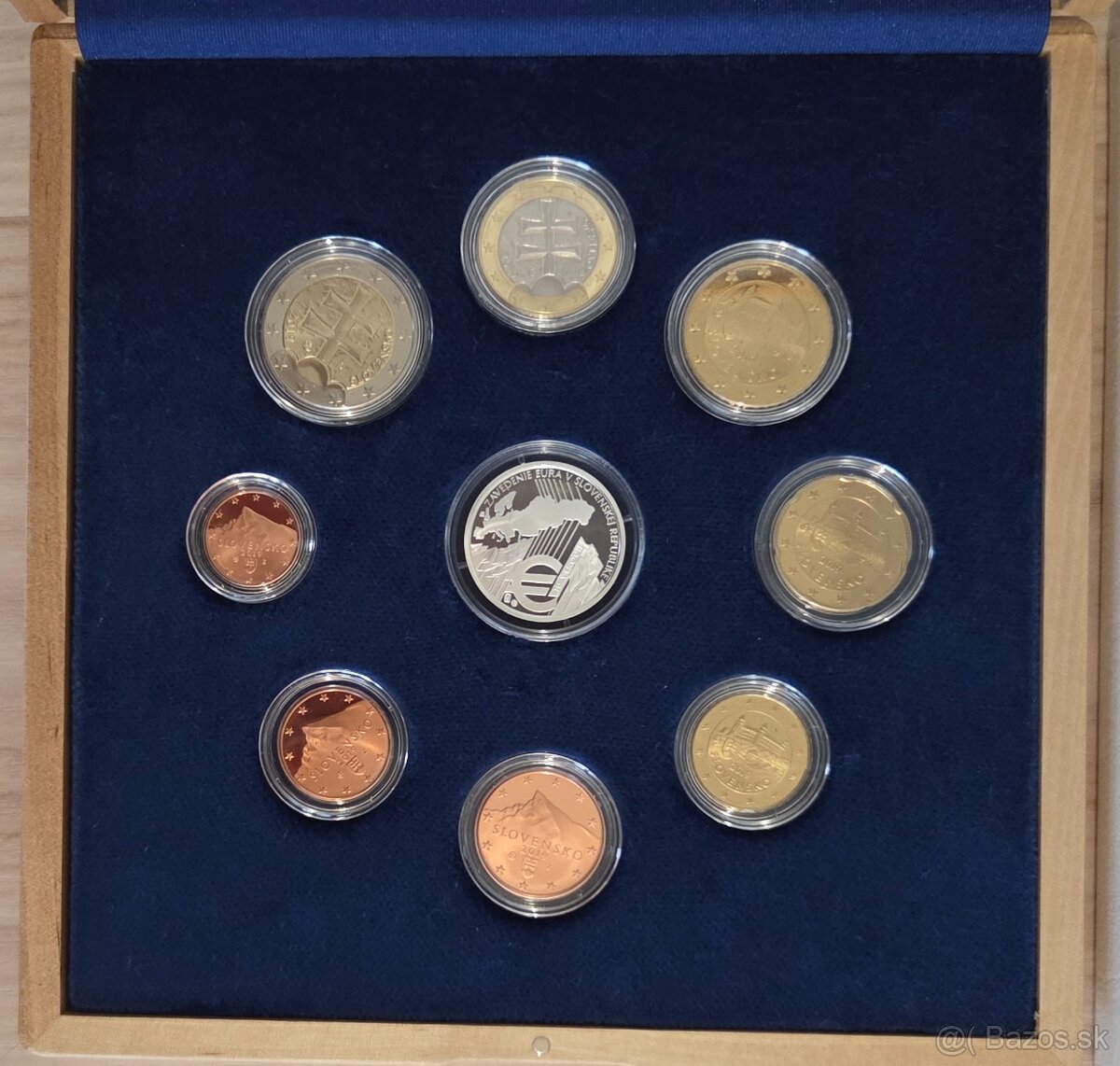 sada Slovensko 2019 Zavedenie eura - drevená kazeta 700 kus - 2