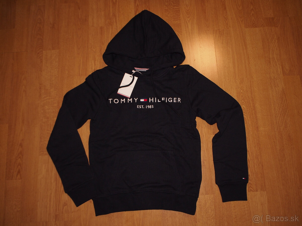 Tommy Hilfiger dámska mikina tmavomodrá s kapucnou - 2