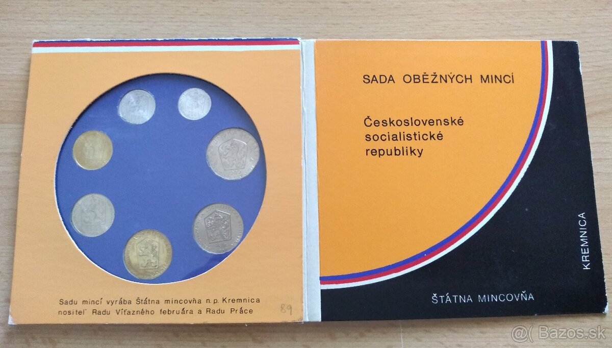 Sady mincí 1989KČS, 1990KČS a 1993KČ - 2