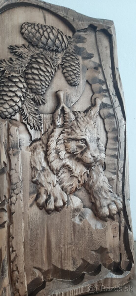 Drevený obraz Poľovnicke motivy 37×67,4 cn hrubka - 2