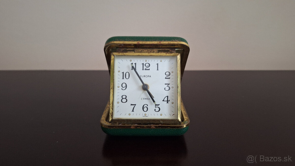 Starožitný cestovný budík Europa GERMANY - 2