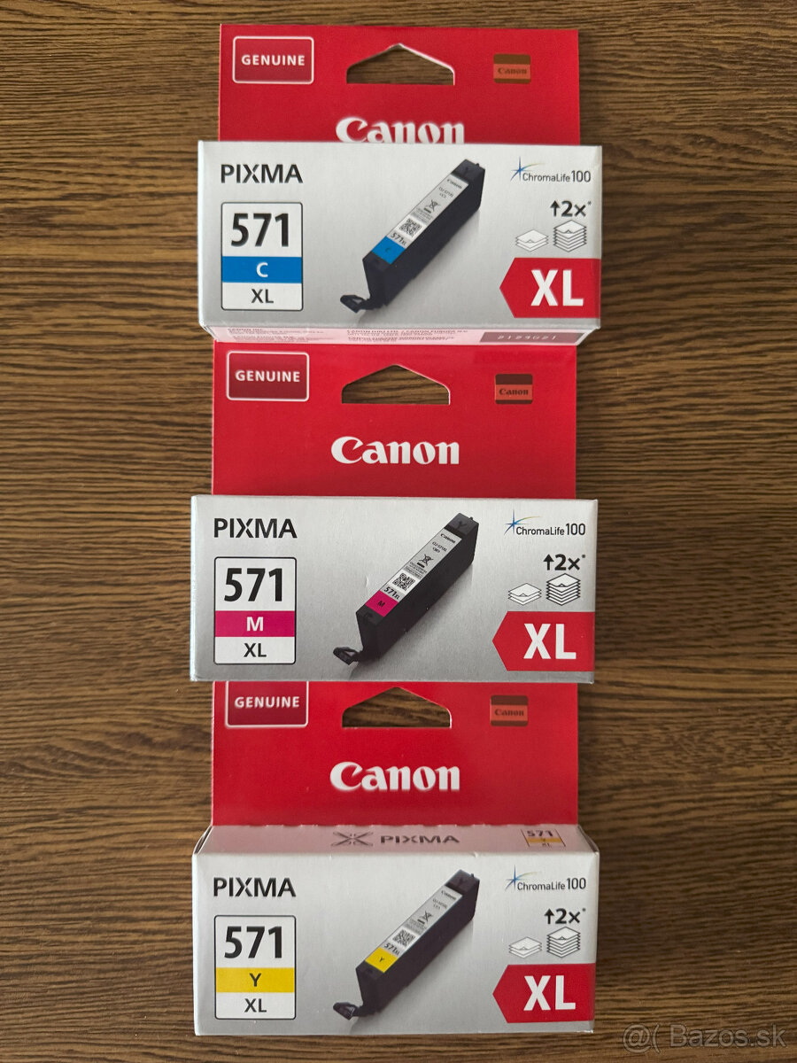 Náplne Canon CLI-571 C M Y XL - 2