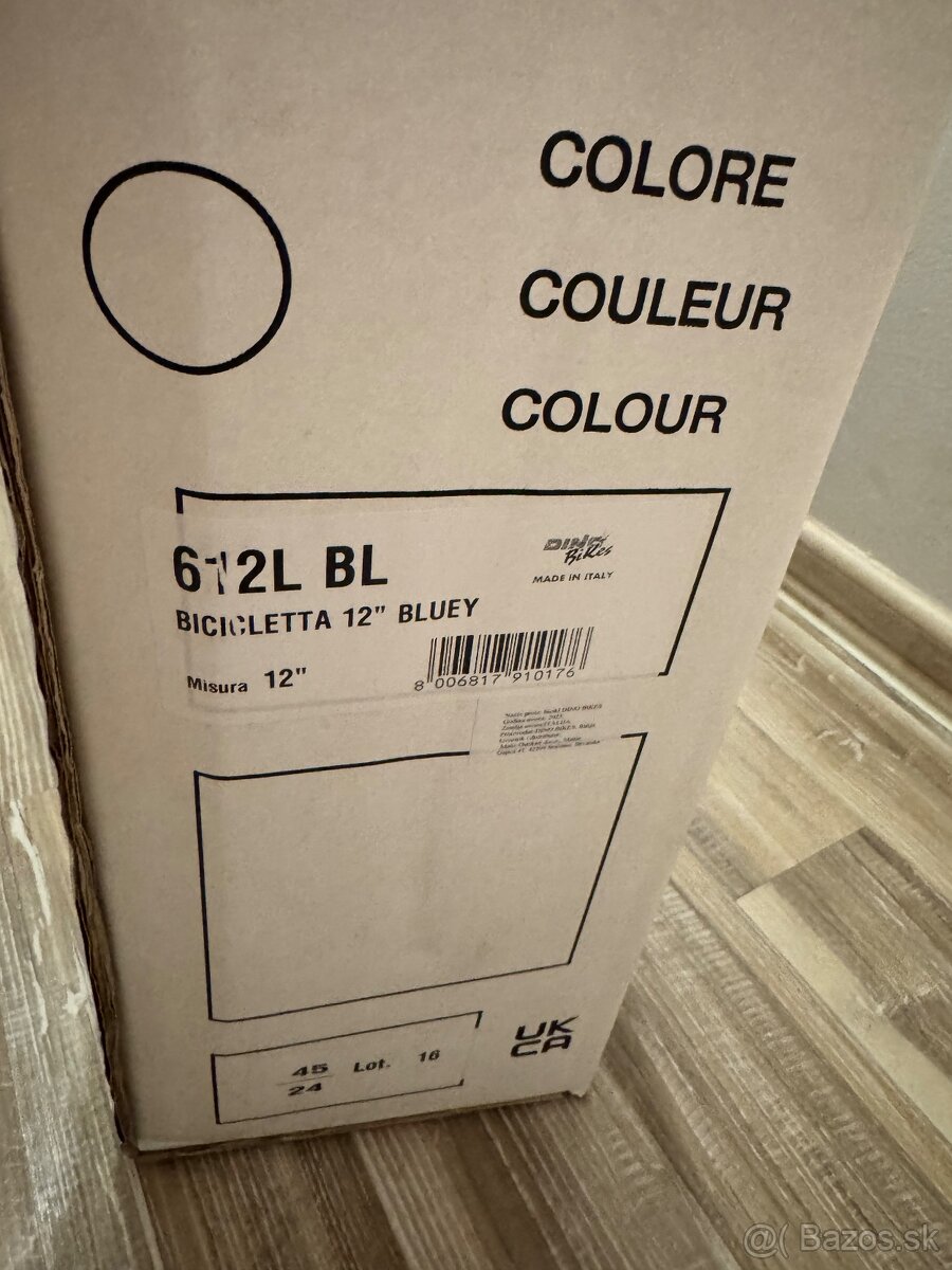 detsky bicykel Bluey 12 velkost - 2