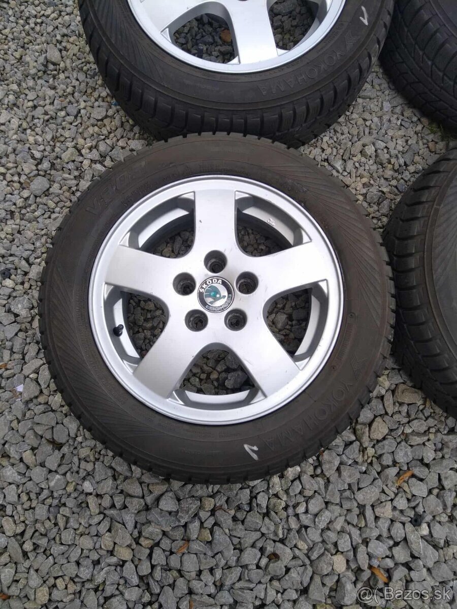 Alu 5 x 100 R 14 + zimné pneu. - 2