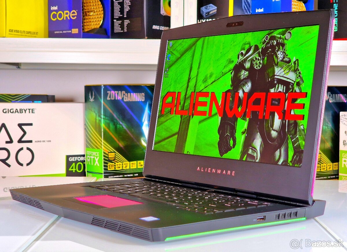 Herný notebok ALIENWARE | GTX 1060 6GB | I7-7700HQ | RGB - 2