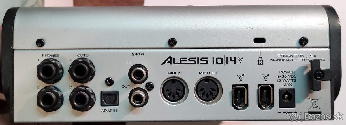 Predám (vymením) externú firewire zvukovú kartu Alesis iO14 - 2