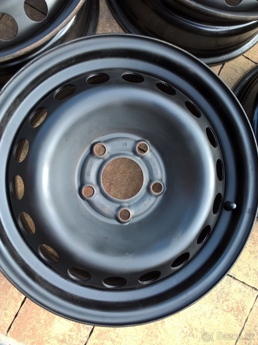 Originál plechové disky 5x114,3 RENAULT FLUENCE 6,5Jx15 ET43 - 2